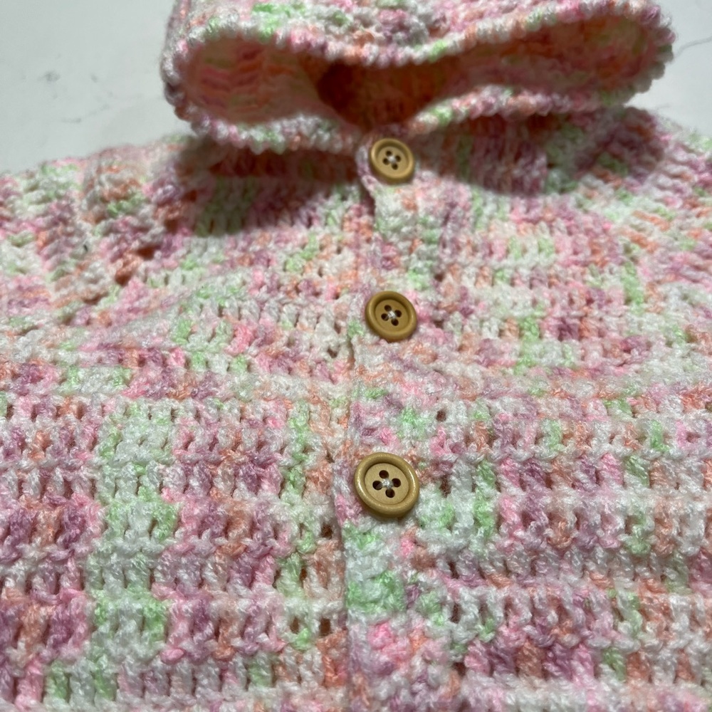 Exquisite Handmade Newborn-3 Months 2 pc Sweater/Pant Set